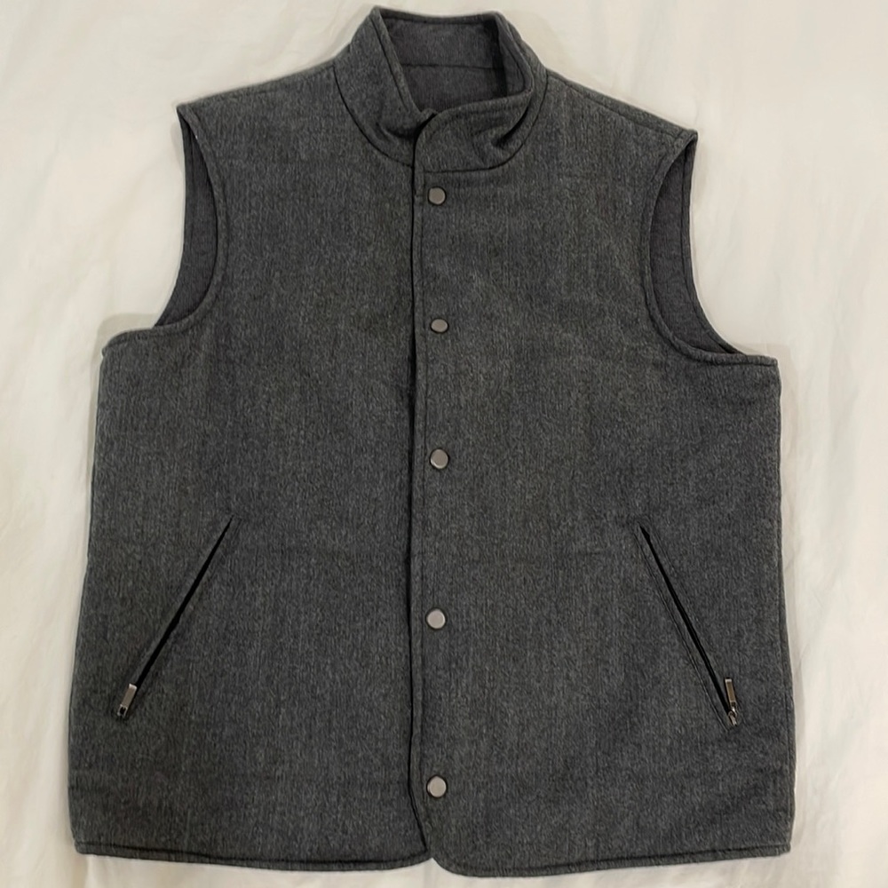 Gio Motto reversible quilted wool vest
